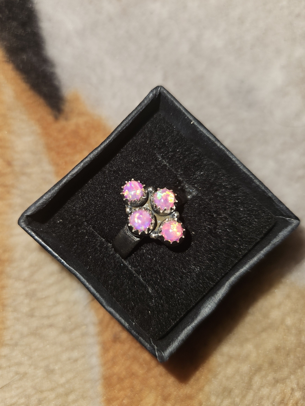 Pink Opal Cluster Ring x Kandy Krush - Women Jewelry